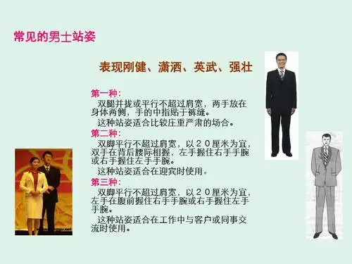 礼仪培训之站姿ppt