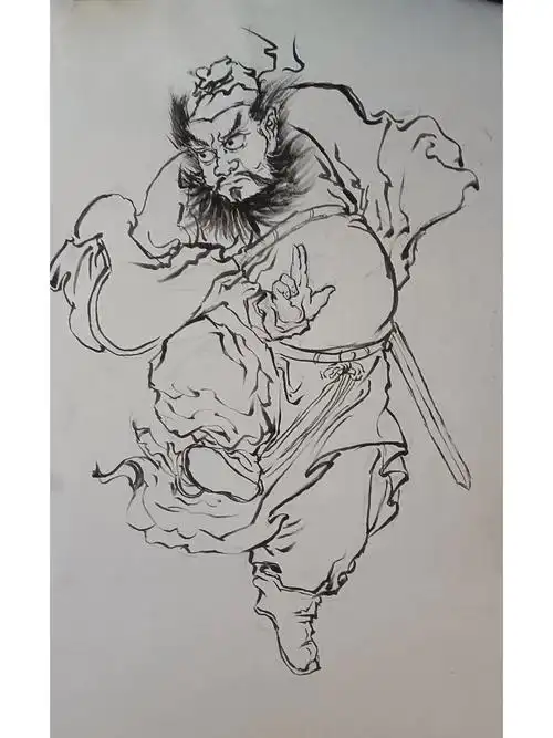 钟馗 头一次画,画的很糙.