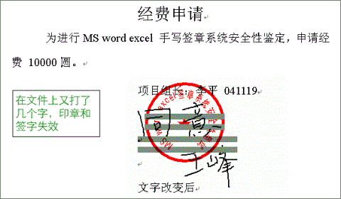四种可视化电子签章系统的安全隐患分析一种安全的文档数字签名方案