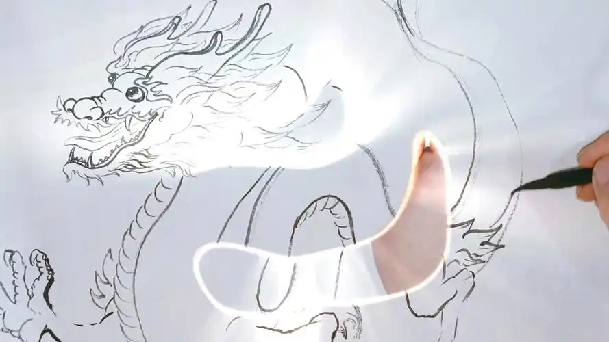 雅轩教你画龙,威武霸气有气势!想学画龙的看过来吧
