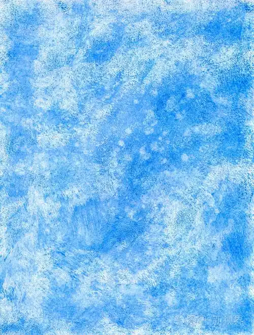 抽象纹理冬季蓝色手绘水彩背景湿漆的水纹理