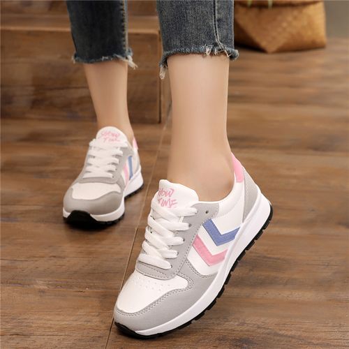 运动鞋女百搭跑步鞋学生休闲旅游鞋2020春秋韩版新款透气平底女鞋