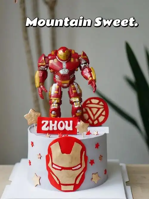 钢铁侠蛋糕男士老公男款