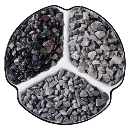 天然砾石灰色石子水洗水磨石地面洗米石枯山水其它园艺用品