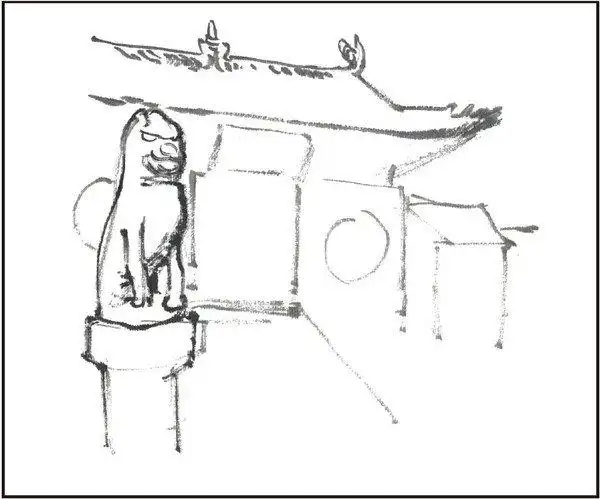 水墨少林寺的绘画步骤