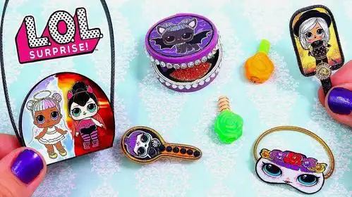 给芭比娃娃做梳子眼罩包包等迷你物品,做法简单,手工diy