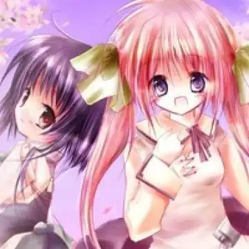 最新可爱姐妹卡通头像 好看的闺蜜动漫qq双人头像