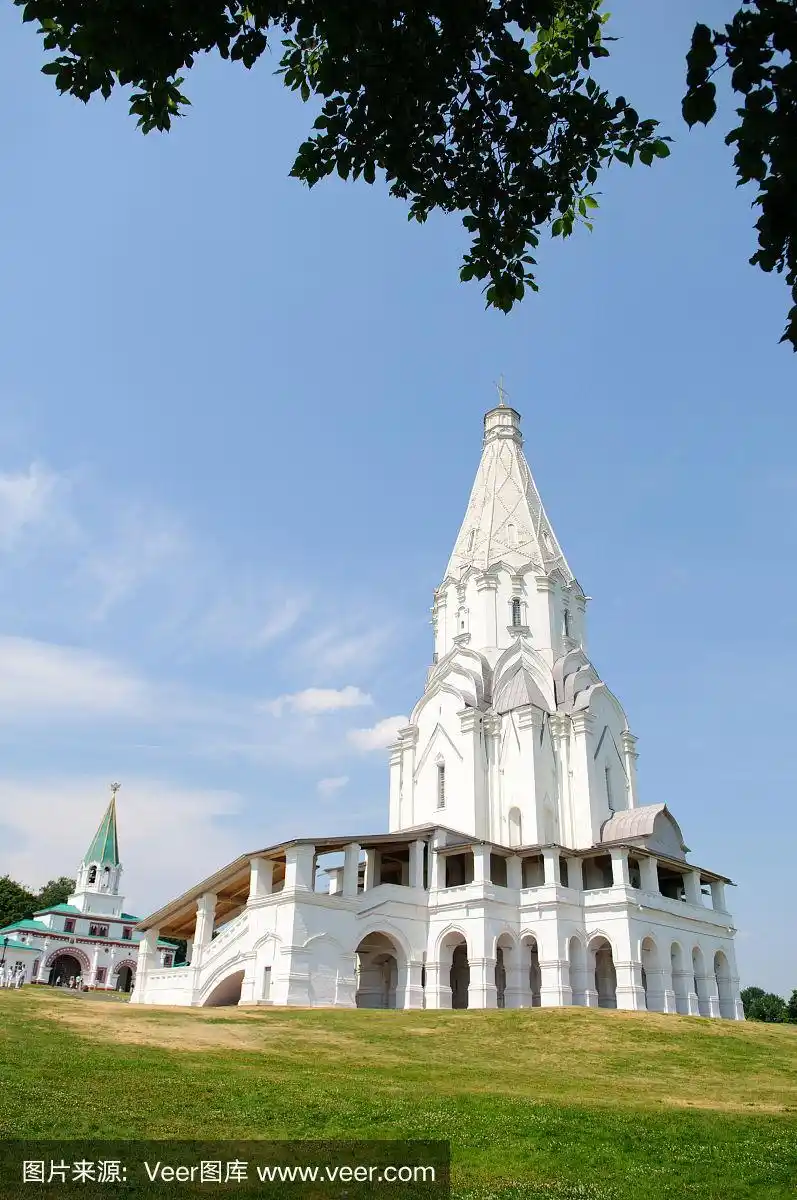 白色,天空,教堂,蓝色,自然美