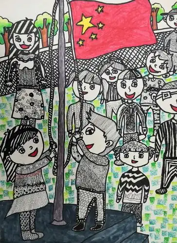 儿童画作品完成图