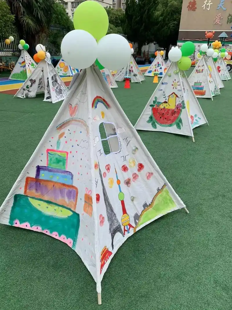 手绘帐篷#六一儿童节 #我的女孩9799 - 抖音
