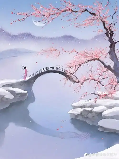 唯美古风壁纸 雪落无声