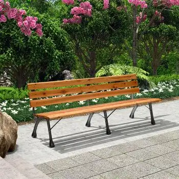 紫叶公园椅户外长椅小区长椅子休闲广场室外排椅防腐木小区椅