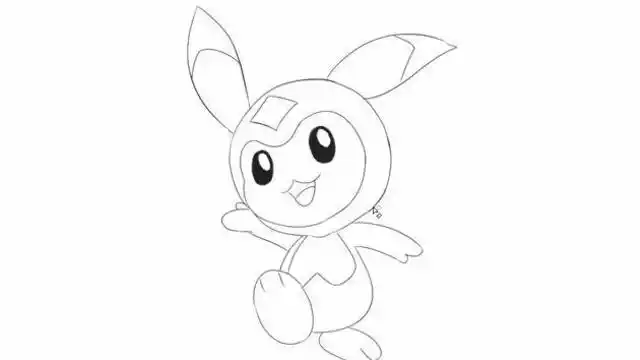 [小林简笔画]绘画游戏赛尔号中的萌宠米咔卡通动漫简笔画教程